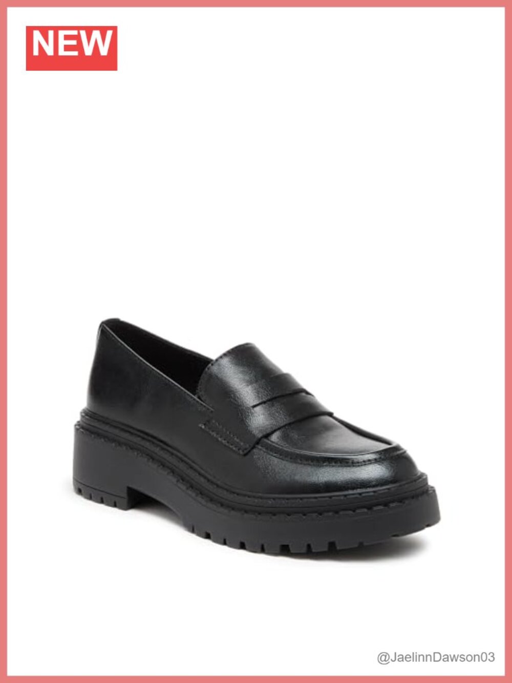 Faux Leather Slip-On Platform Loafer with Mary Jane Strap
